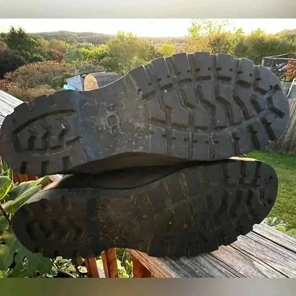 UGG Daleane Boots In Black & Charcoal Gray Womens Size 10 Leather/Shearl… - Picture 11 of 13